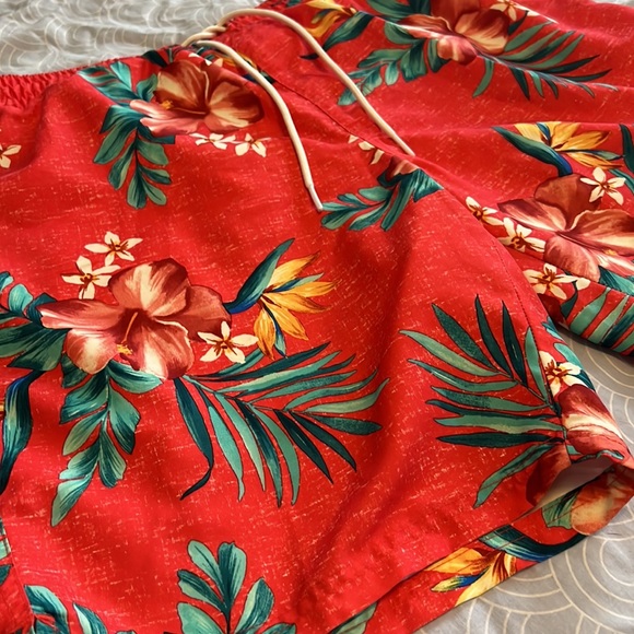 Mens Hawaiian Swim Trunks - Picture 2 of 9